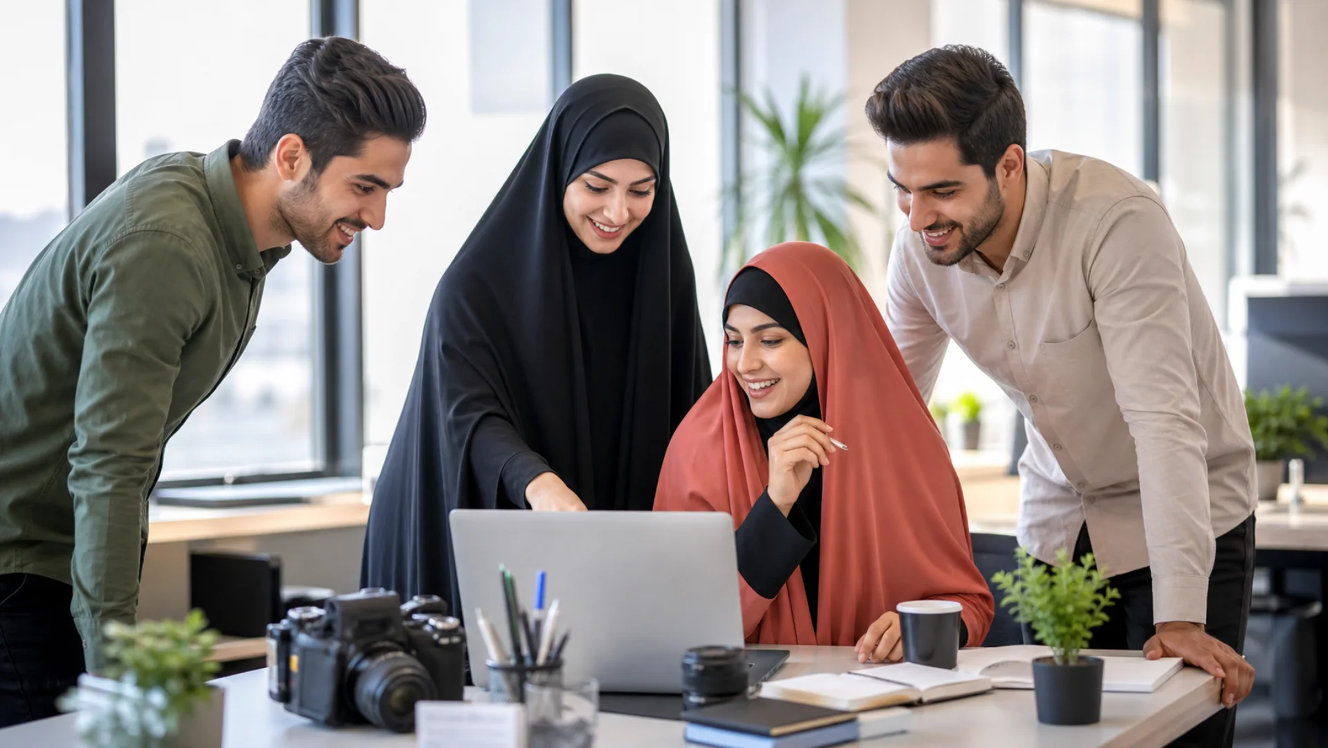 تیم ایرانی برسا در حال همکاری